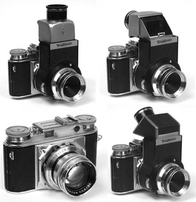 Voigtlander Prominent with reflex unit and 100 mm lens