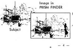 The image as shown using the Voigtlander Telomar Prism Finder